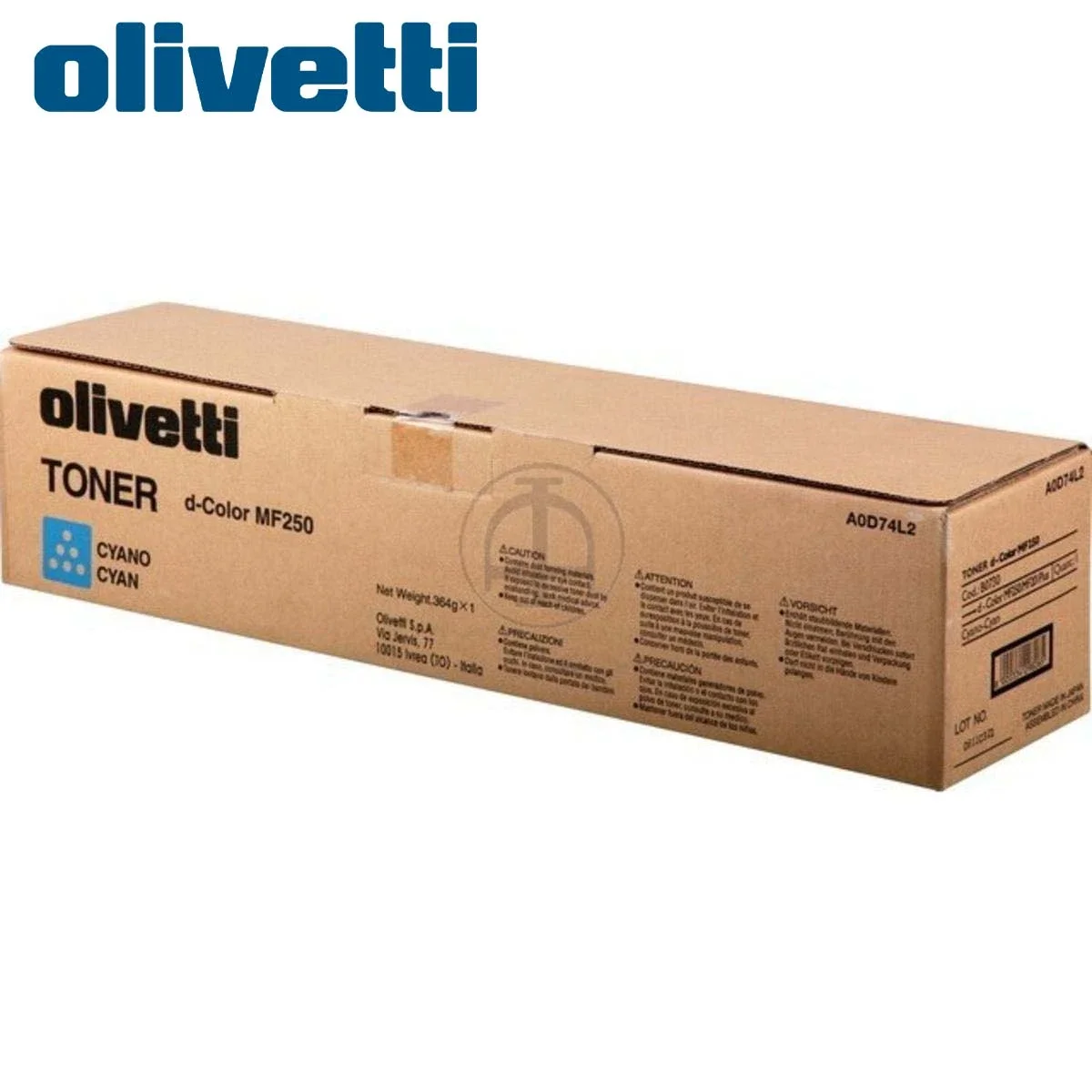 تونر Olivetti B0730 أصلي سماوي لطابعات MF201 وMF201plus وMF250 وMF350