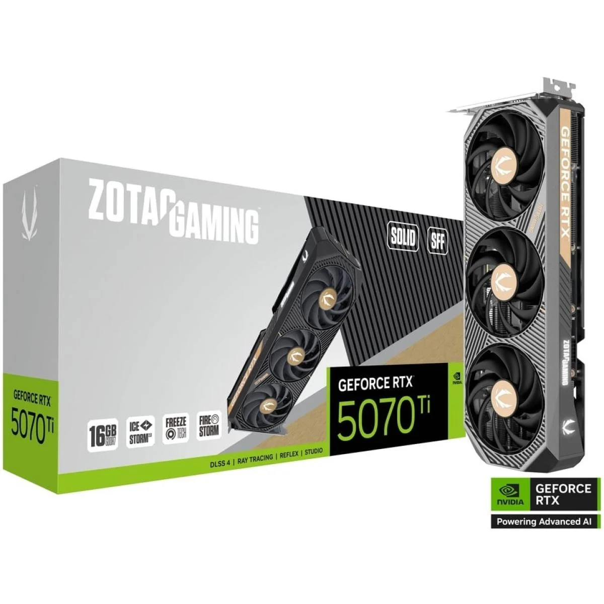 ZOTAC GAMING GeForce RTX 5070 Ti SOLID SFF 16GB GDDR7 Graphics Card