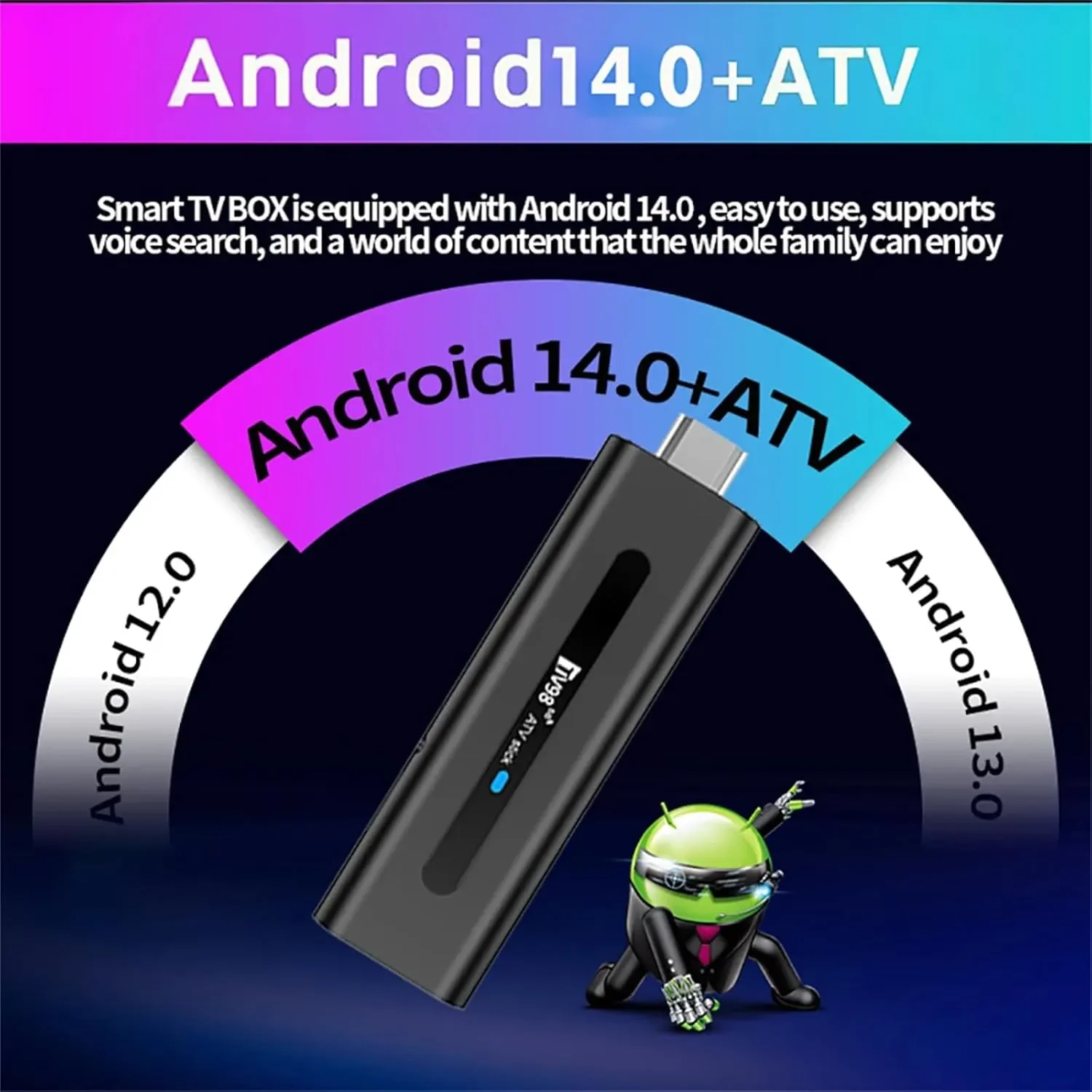جهاز أندرويد للتلفزيون TV98 RK3518 بذاكرة رام 2GB وتخزين 16GB - Thumbnail 8