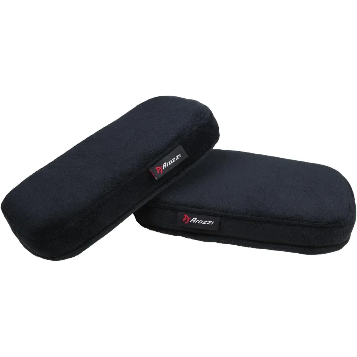 Arozzi Ergonomic Memory Foam Armrest Pads for Gaming and Office Chairs, 2 Pieces