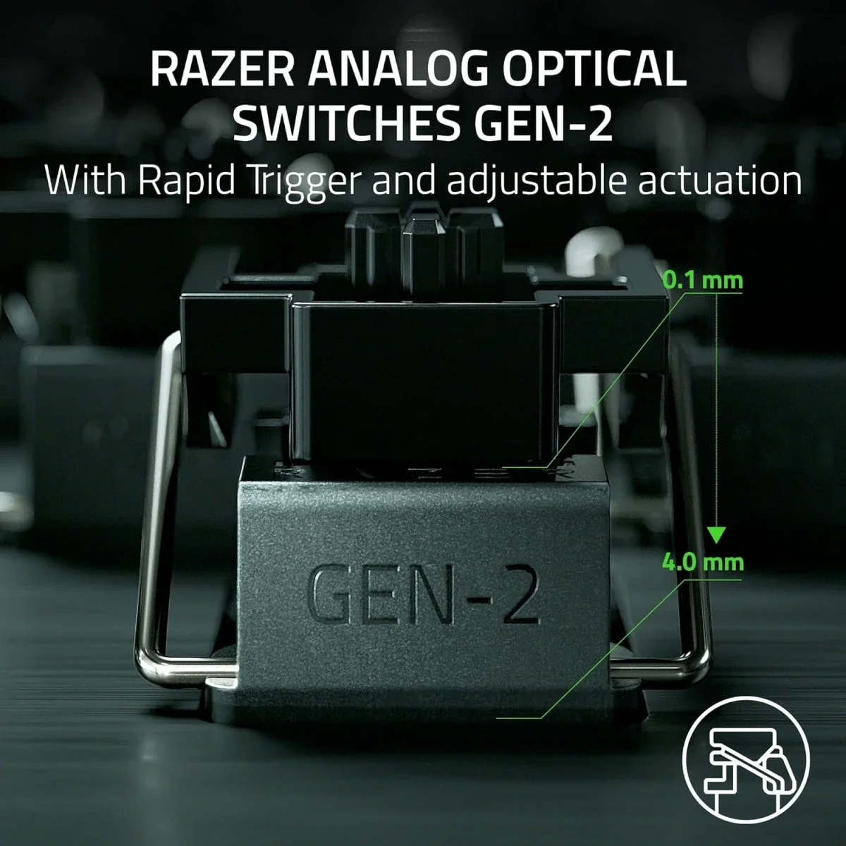 Razer Huntsman V3 Pro Esports Gaming Keyboard with Analog Optical Switches - Black - Thumbnail 2