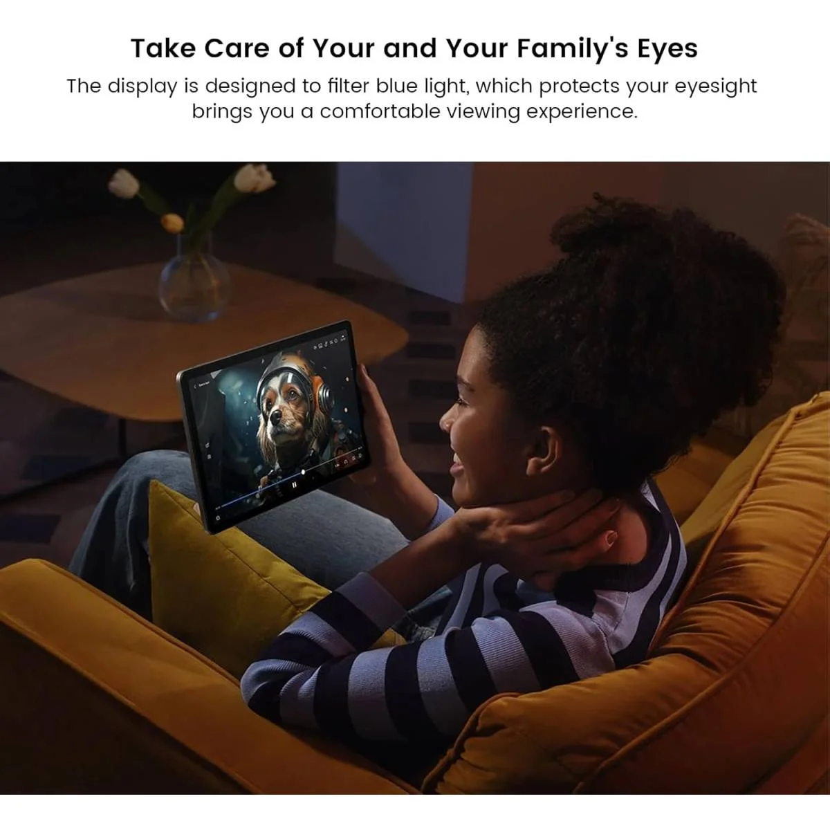 تابلت BlackView Tab 60 WiFi بشاشة 10.1 إنش، Android 14، رام 12GB، سعة 128GB، HD Plus، أزرق مع كيبورد Bluetooth - Image 5