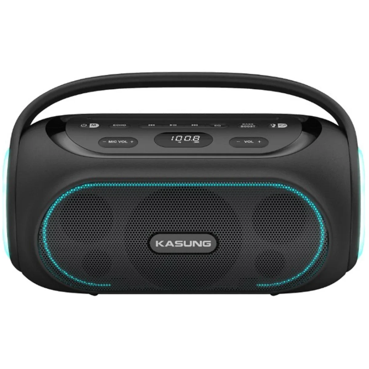 Kasung Party 40 Bluetooth Party Speaker 60W RMS with 2 Wireless Microphones - Black - Image 3
