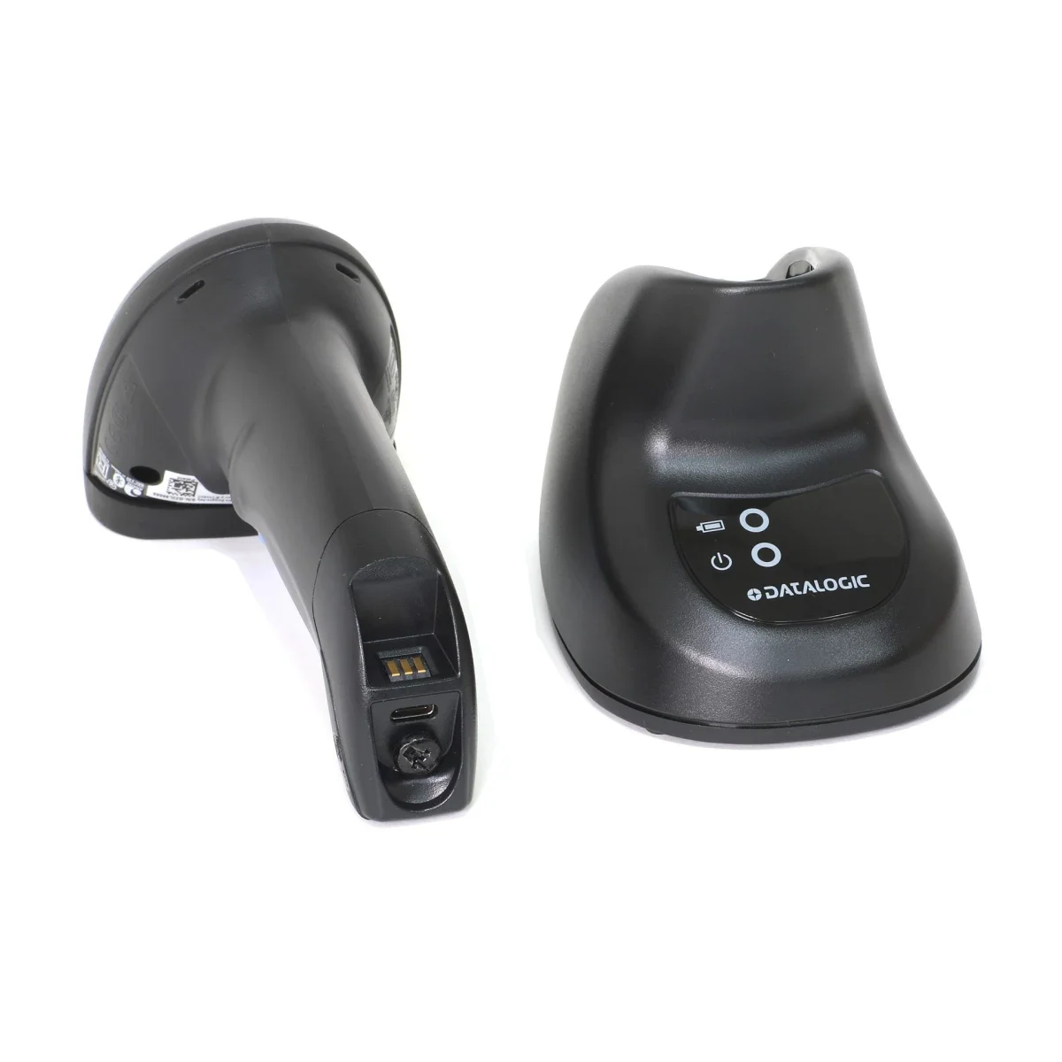 ماسح باركود Datalogic QuickScan QBT2500 بتقنية Bluetooth ثنائي الأبعاد مع قاعدة شحن، أسود - Thumbnail 2