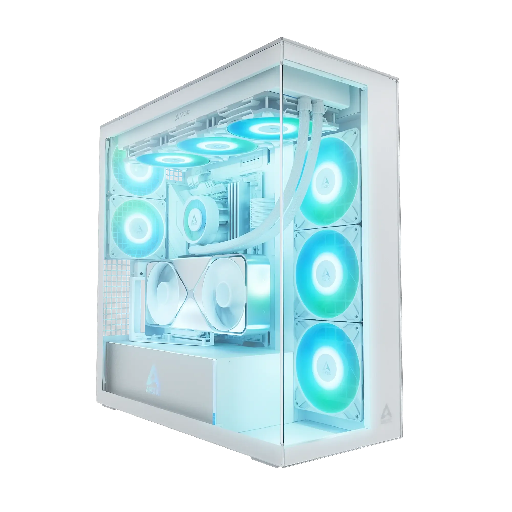 ARCTIC Xtender VG White Clear Glass Premium E-ATX PC Gaming Case