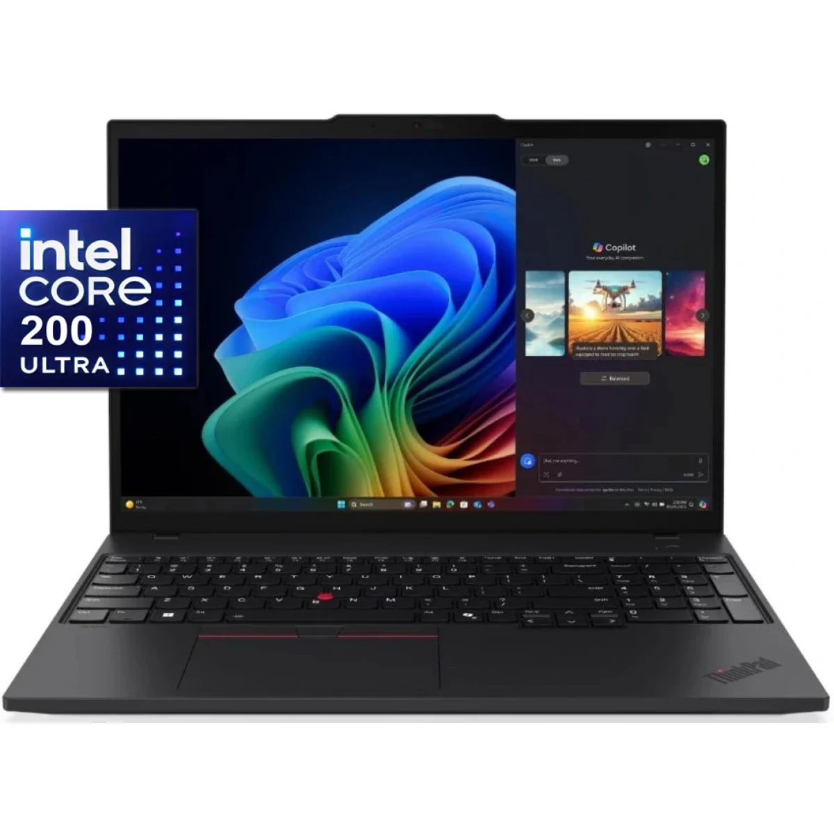 لابتوب أعمال Lenovo ThinkPad T16 Gen 4 مقاس 16.0 إنش بمعالج Intel Core Ultra 7 258V وذاكرة 32GB وتخزين 1TB SSD لون Black - Image 1