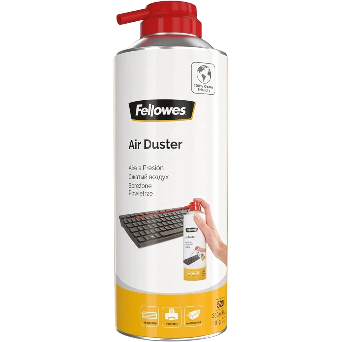 منظف هواء مضغوط Fellowes 350 مل خالٍ من HFC 9974906