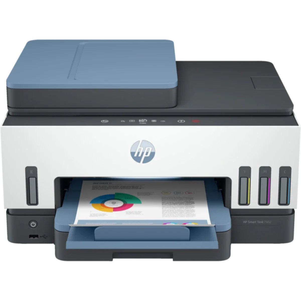 HP Smart Tank 795 All-in-One Ink Tank Printer, Print Copy Scan Fax, 15 ppm, Wi-Fi, Bluetooth, Blue - 28B96A
