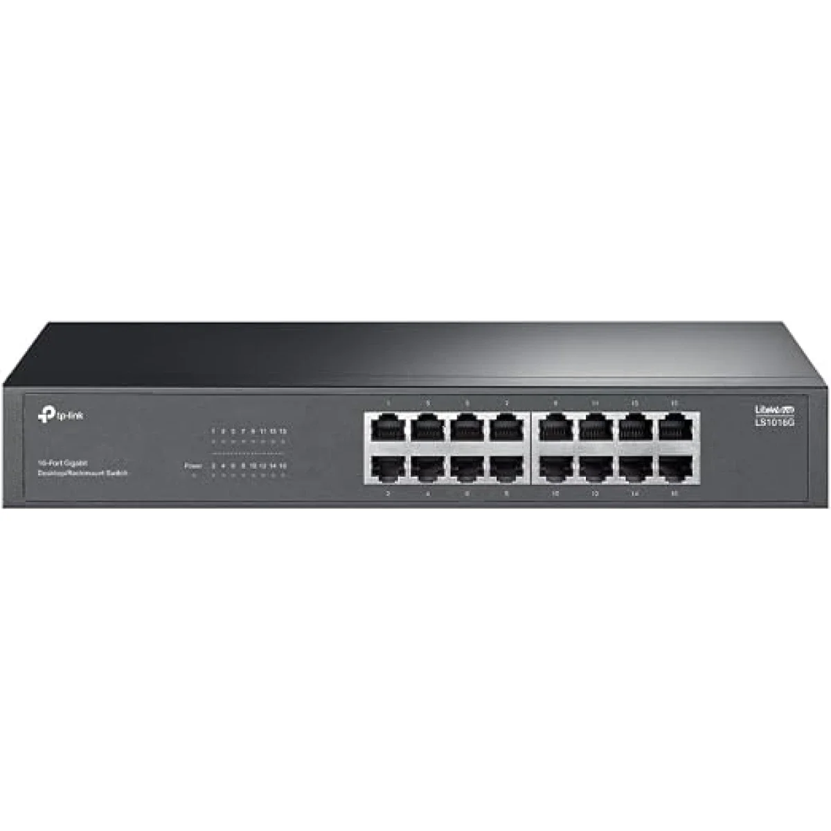سويتش TP-LINK LS1016G جيجابت 16 منفذ مكتبي وقابل للتركيب في الراك