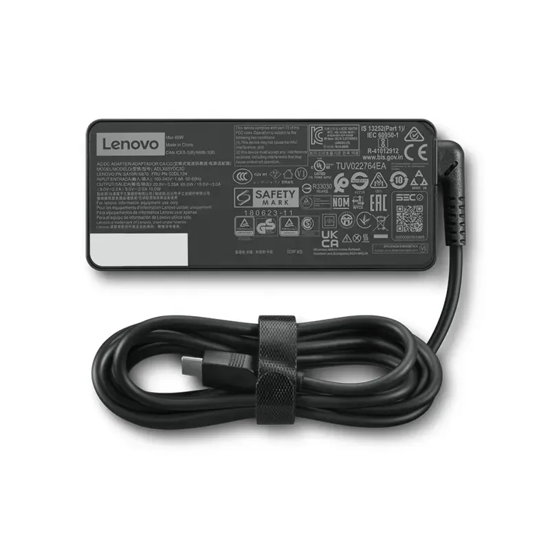 Lenovo GX20P92521 USB-C 65W AC Laptop Adapter – UK Plug - Image 2