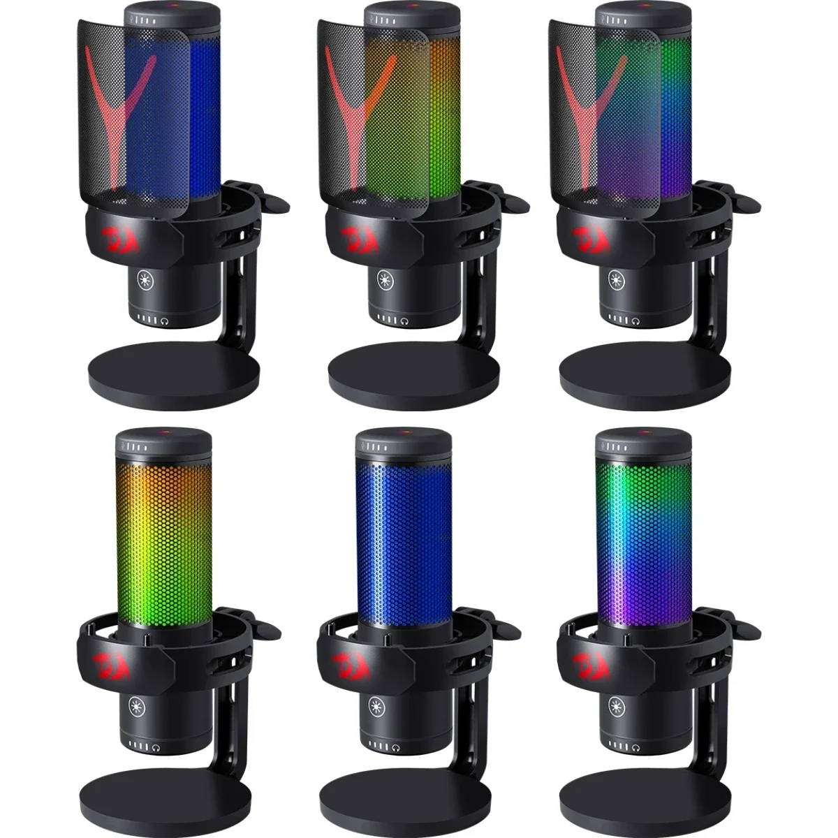 Redragon GM301 Fenris RGB USB Gaming Streaming Microphone with Touch Mute - Image 5