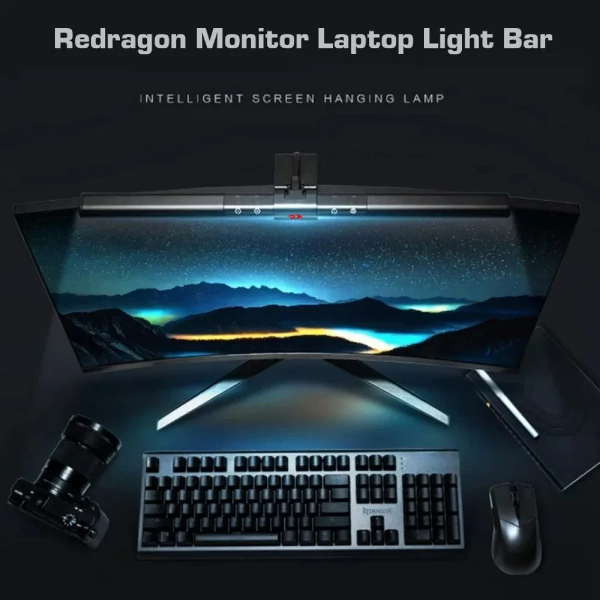 مصباح شاشة LED Redragon GML-113 Beryl مع تعتيم بدرجات لون 6 مستويات - Thumbnail 3