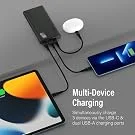 Promate Bolt-10Pro 10000mAh Ultra-Slim Power Bank with 10W USB-C and Dual USB - Black - Thumbnail 14