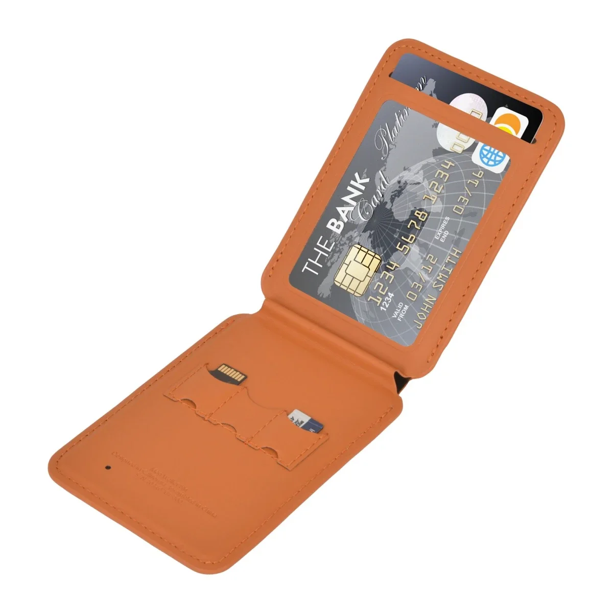 محفظة WIWU MW-005 Mag Wallet FM نحيفة ومغناطيسية مع Find My - بني - Image 6