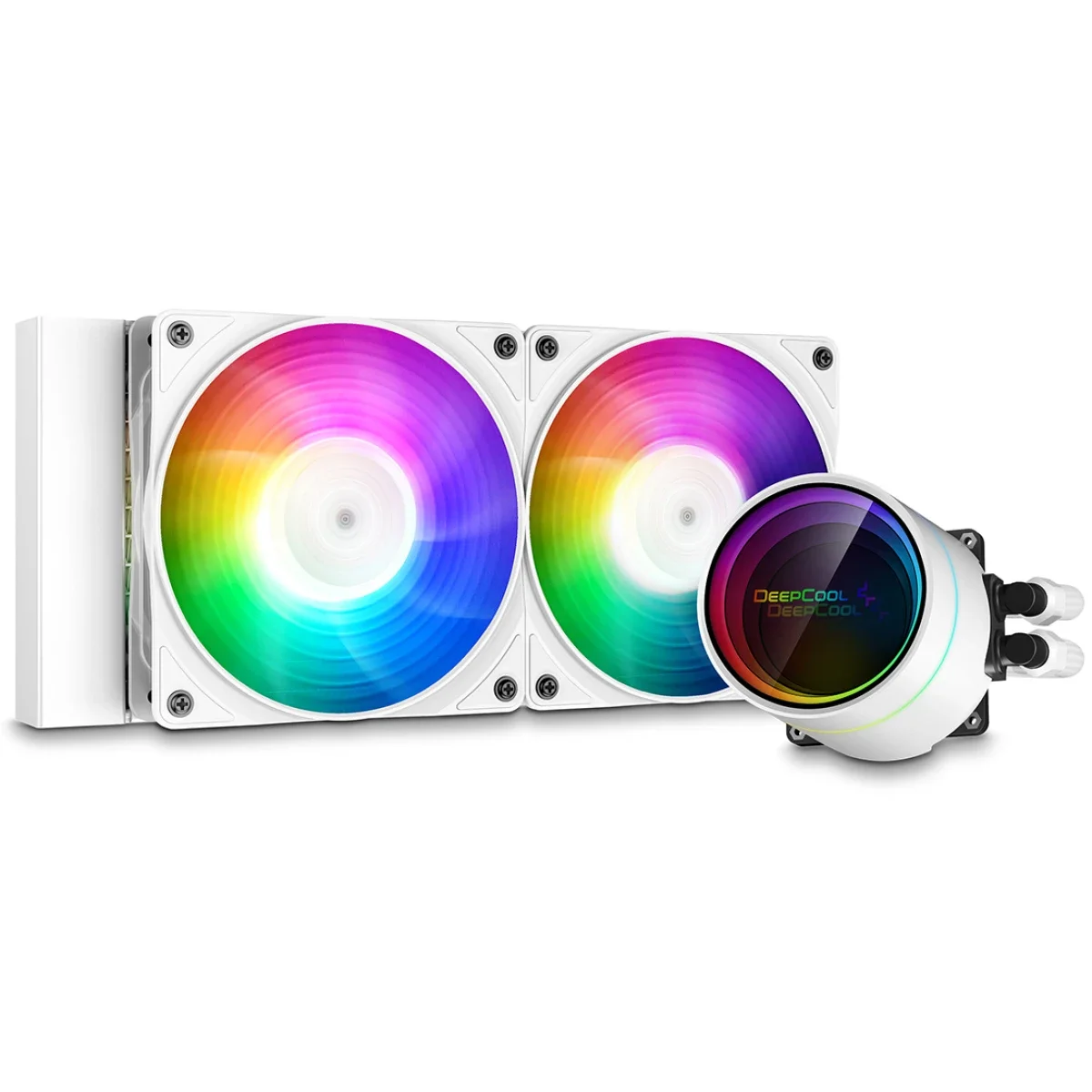 DeepCool Castle 240EX A-RGB AIO Liquid CPU Cooler White - Image 2