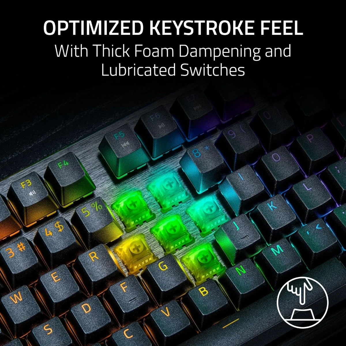 Razer Huntsman V3 HE Magnetic Mini 65% 8KHz Gaming Keyboard - Arabic / English - Image 9