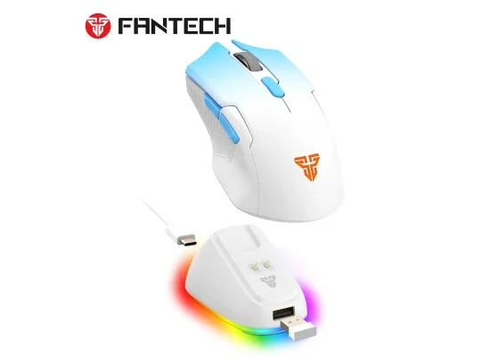 Fantech Cruiser II WG11V2RD Wireless Gaming Mouse 2400 DPI with Charging Dock - Blue - Image 8