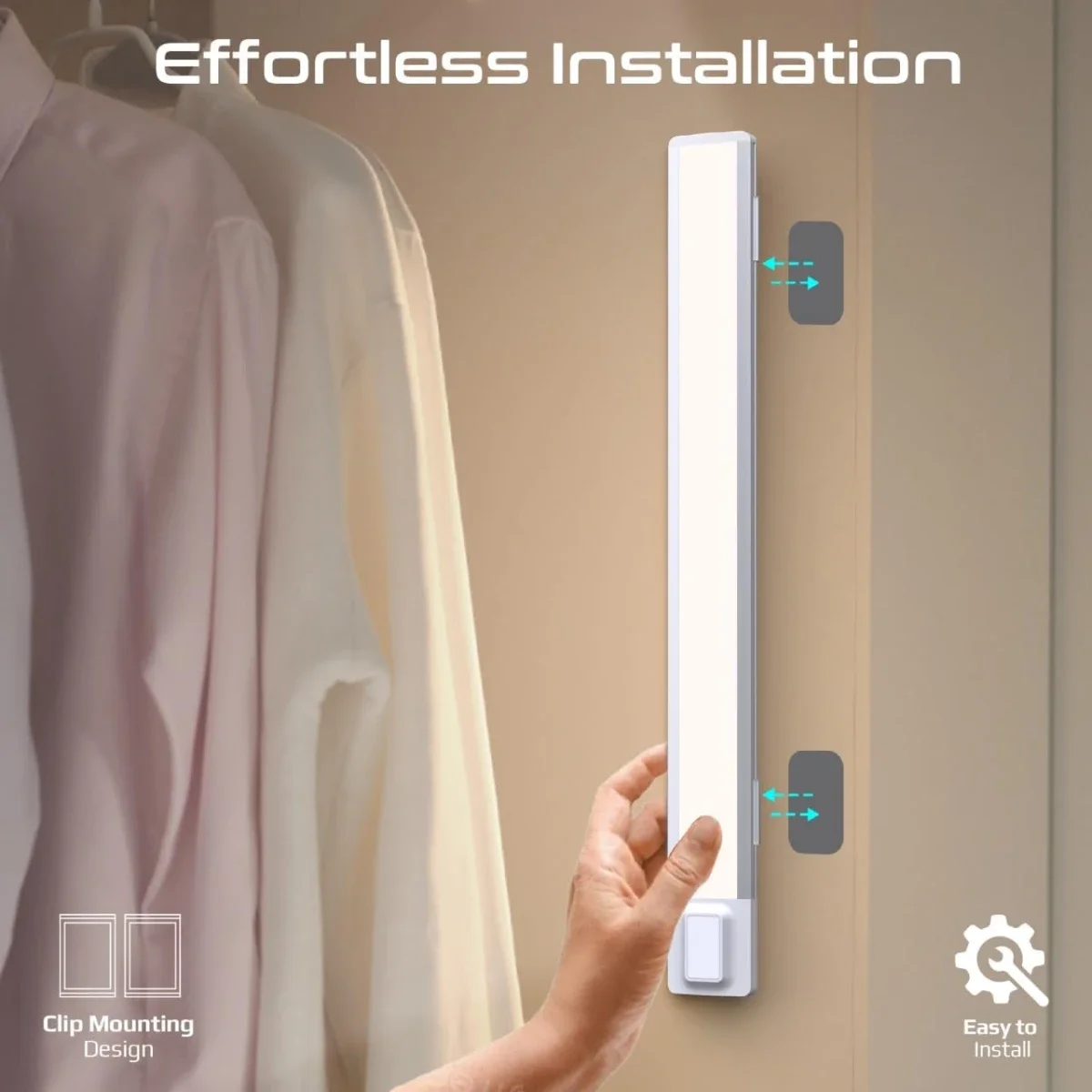 Promate Lumia-40 40cm LED Light with Motion Sensor, 100lm, USB-C Rechargeable, White - Image 7