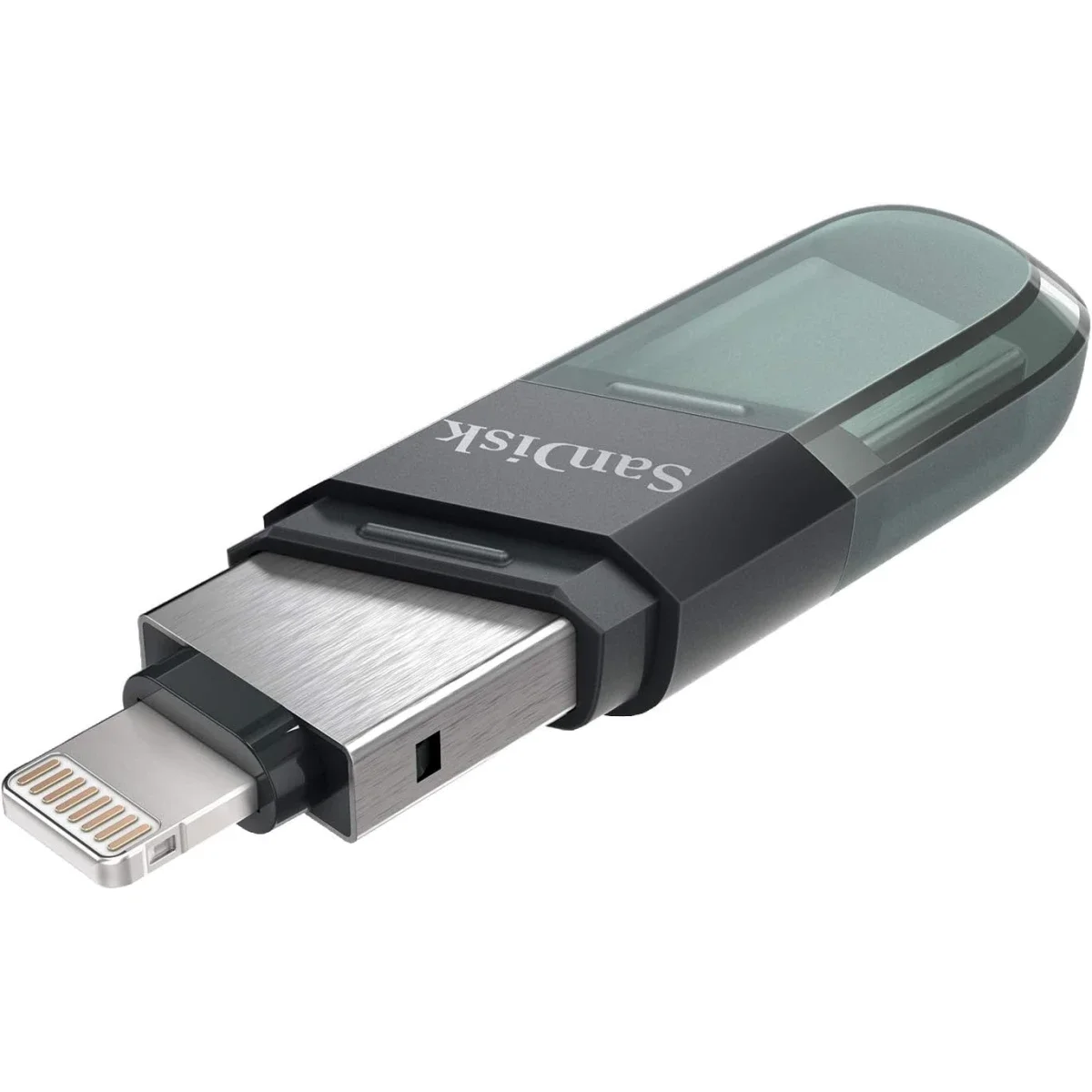 SanDisk iXpand Flash Drive Flip 128GB 2-in-1 USB Flash Drive with Lightning & USB-A - Sea Green - Image 3
