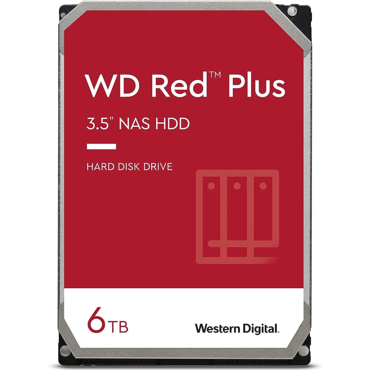 Western Digital WD Red Plus 6TB NAS Internal HDD 3.5 Inch 5400 RPM - Image 1