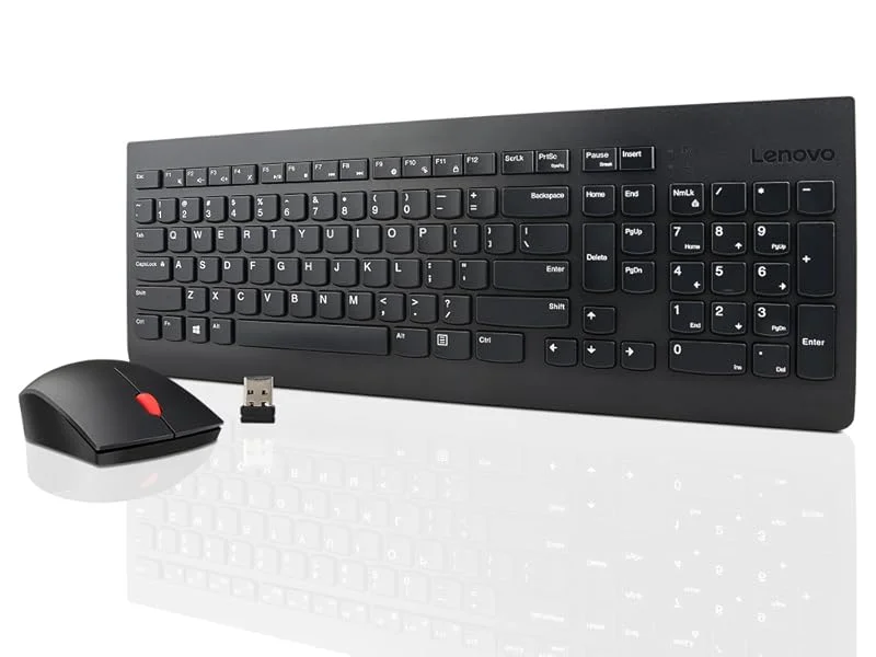 مجموعة لوحة مفاتيح وفأرة لاسلكية Lenovo 510 عربي/إنجليزي أسود - Image 3