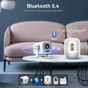 No-Brand X3 X3AQ LCD Projector 1080p, Wi-Fi, Bluetooth, Cast, HDMI-in, Audio-out, 16GB Storage, 1GB RAM, Android 14 - Thumbnail 10