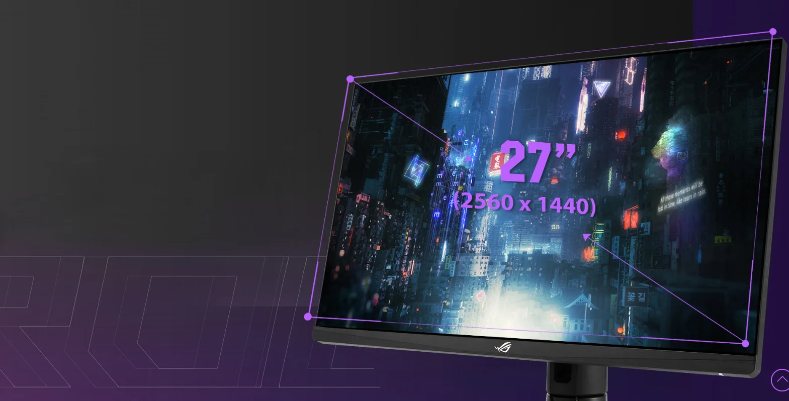 شاشة ألعاب Asus ROG Strix XG27AQM 27 إنش 2K Fast IPS، 270Hz، 0.5ms، HDR 400، متوافقة مع G-SYNC - Thumbnail 8