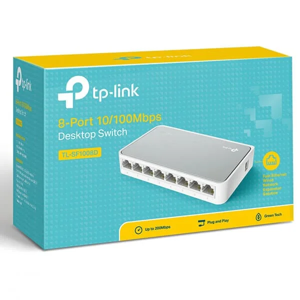 TP-LINK TL-SF1008D 8-Port 10/100Mbps Fast Ethernet Desktop Switch - Image 1