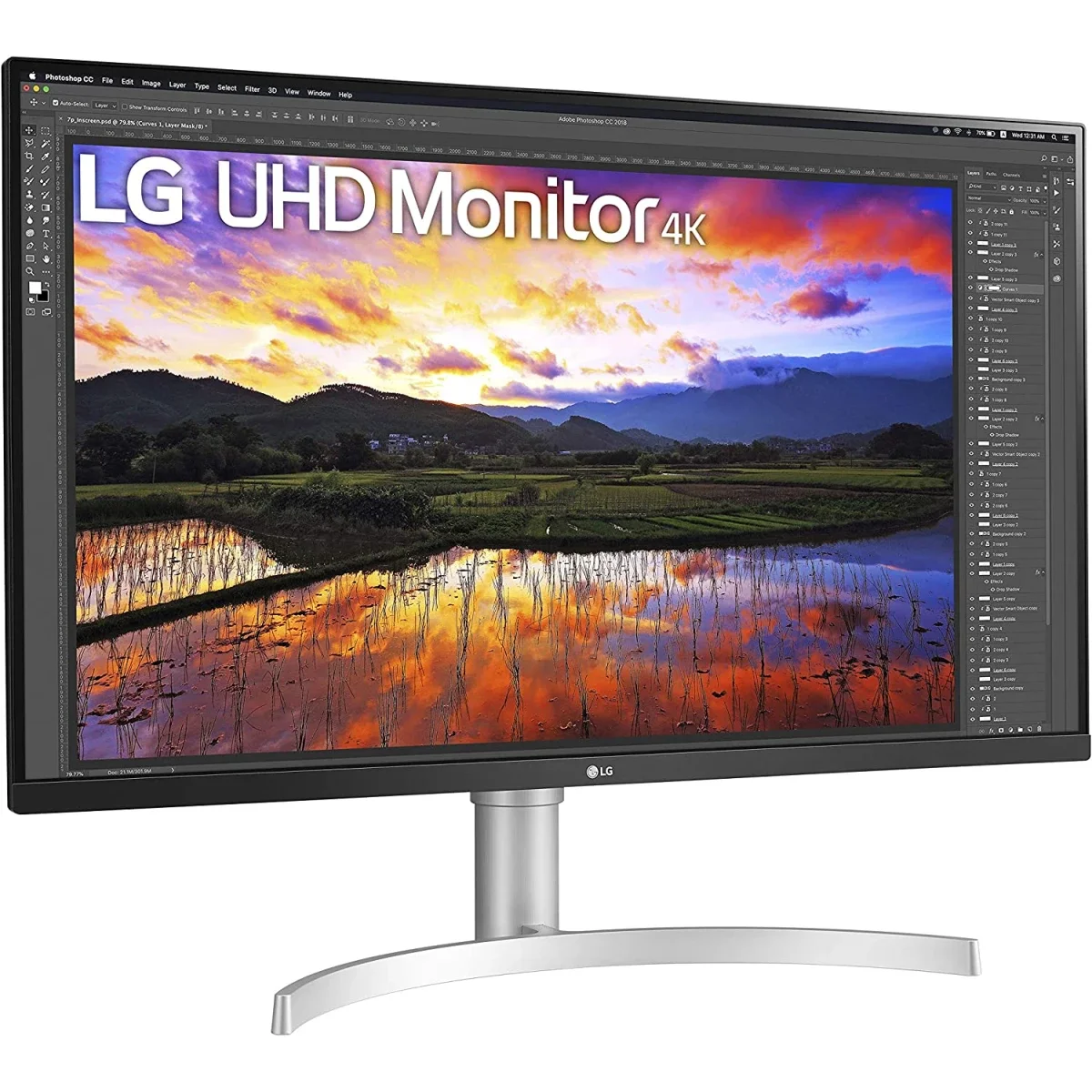 شاشة LG 32UN650-W 32 إنش 4K IPS مع HDR10 وسماعات مدمجة - Image 3