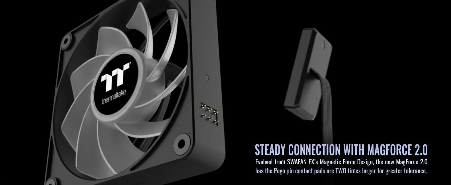 مروحة تبريد PC عكسية Thermaltake CT140 EX ARGB حزمة 3 مراوح 140 مم - Thumbnail 8