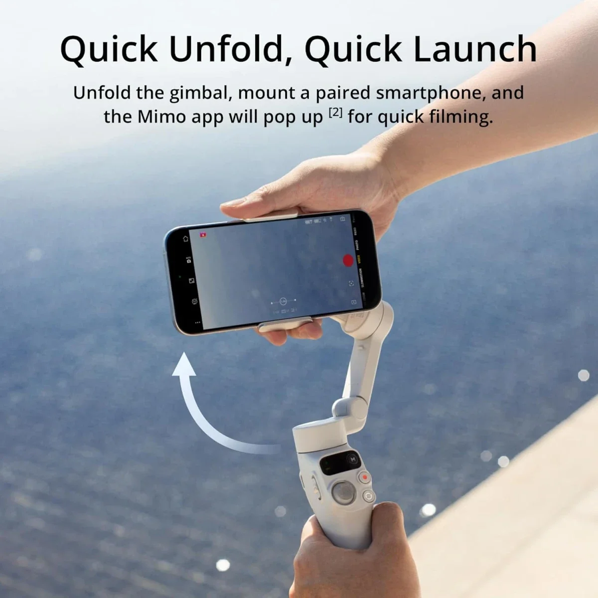 مثبت هاتف DJI Osmo Mobile 7 ثلاثي المحاور مع حامل ثلاثي مدمج - Thumbnail 4