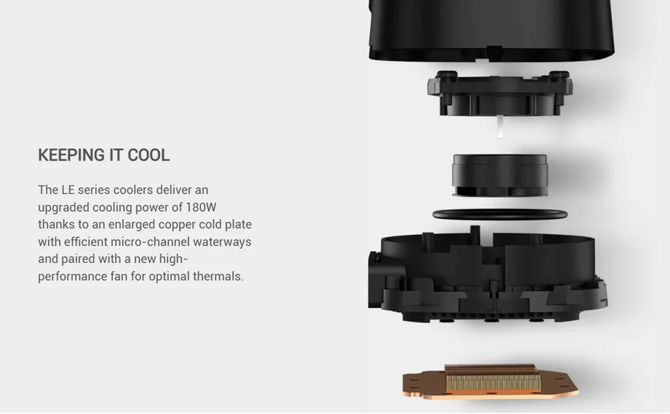 DeepCool LE300 120mm LED Liquid CPU Cooler - Thumbnail 7