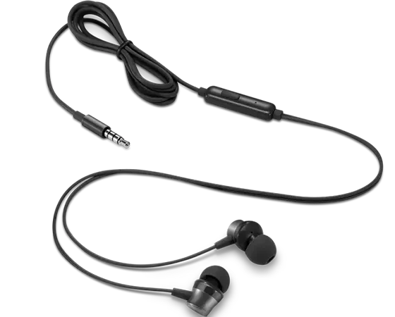 Lenovo Analog In-Ear Headphones Gen II with Mic, 3.5mm Wired, Black - Thumbnail 10