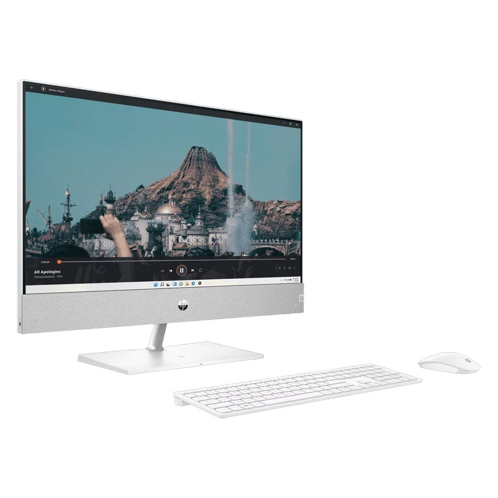 كمبيوتر الكل في واحد HP Pavilion 24-CA2000 بمعالج i7-13700T الجيل 13، رام 16GB DDR4، تخزين 512GB NVMe M.2 SSD، رسومات Intel UHD Graphics 770، شاشة لمس 23.8 إنش FHD، Windows 11 – 6L7A8AV-CTO3 - Image 2