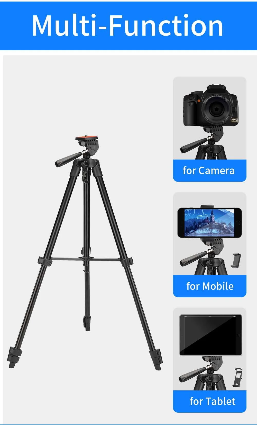 Jmary KP-2205 Professional Tripod with Mobile Holder - Thumbnail 9