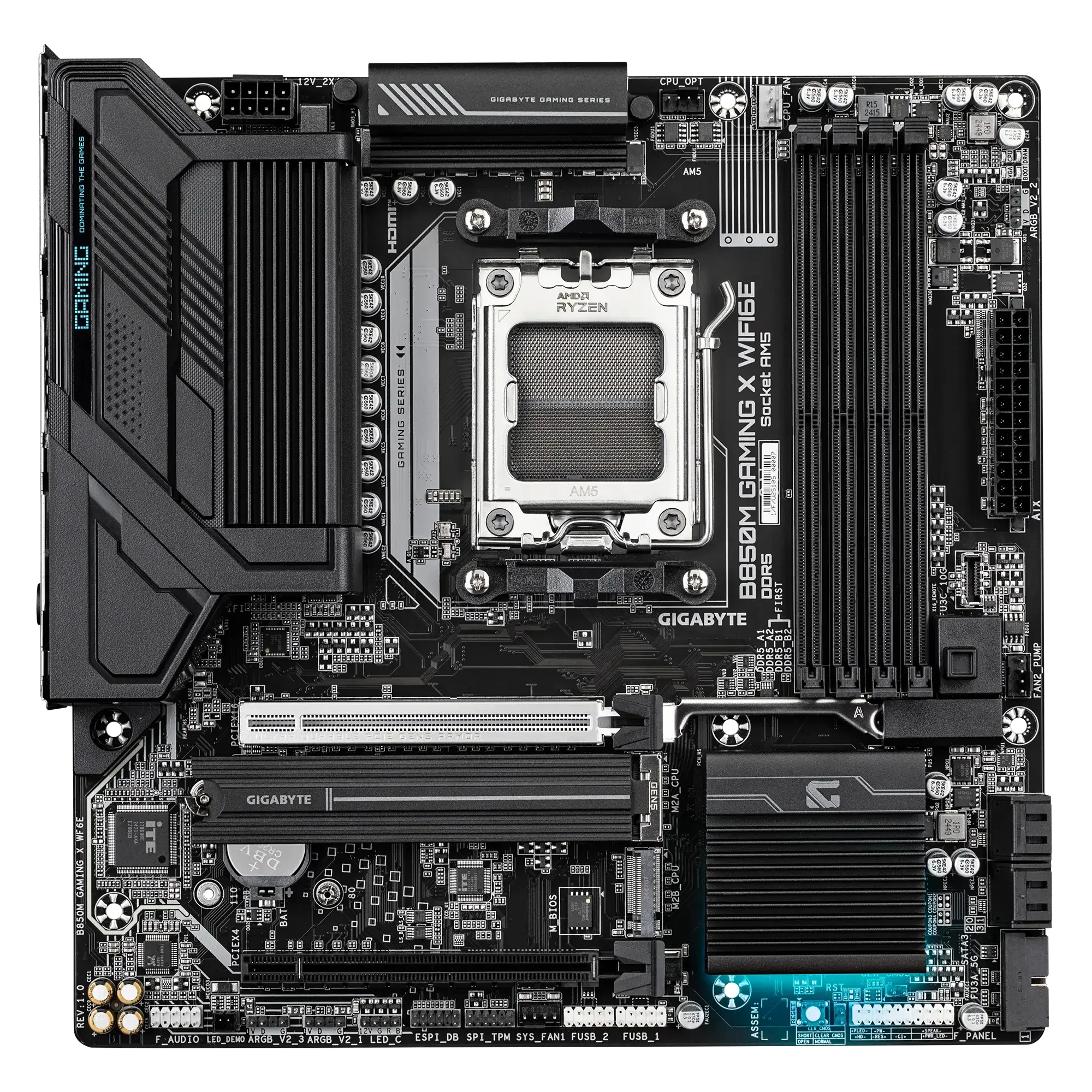 لوحة كمبيوتر GIGABYTE B850M GAMING X WIFI6E DDR5 لمعالجات AMD AM5 - Thumbnail 2