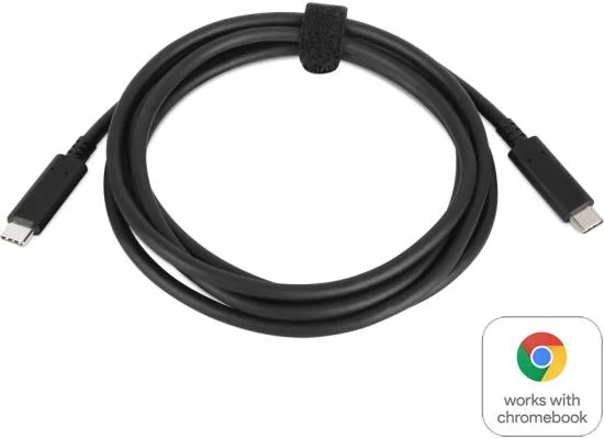 Lenovo 4X90Q59480 USB-C to USB-C Cable 2m, 5Gbps Data, 60W Power - Thumbnail 2