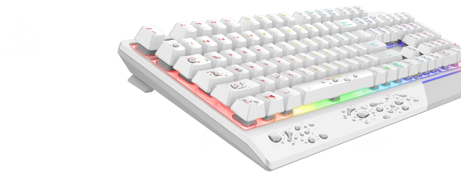 كيبورد ألعاب MSI VIGOR GK30 RGB بإضاءة RGB من 6 مناطق – أبيض - Image 7