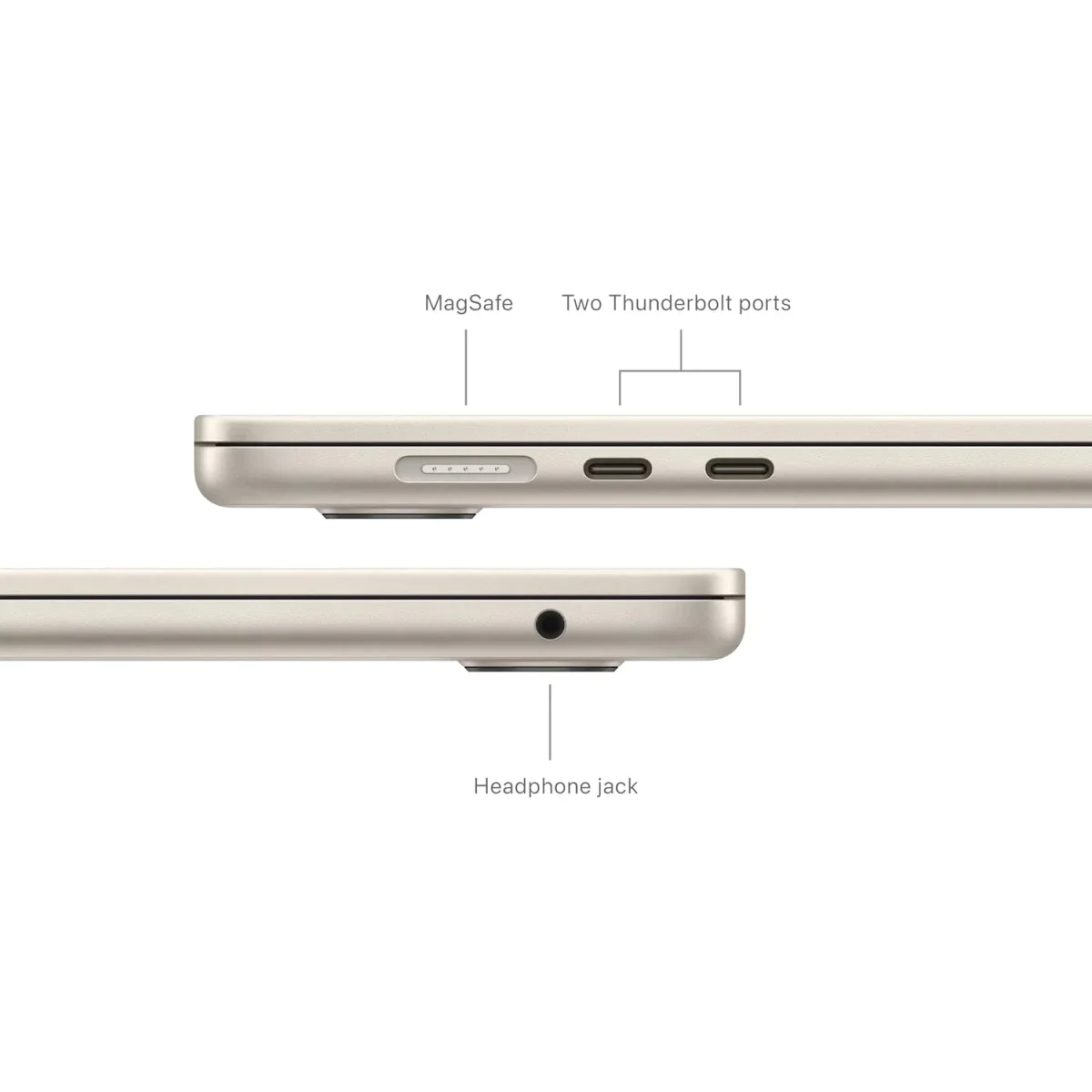 Apple MacBook Air 15 (2024) M3 512GB 16GB 15.3-inch Laptop - Starlight - Thumbnail 6