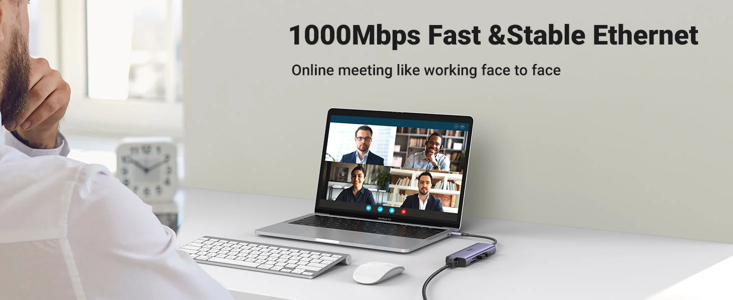 Ugreen 7-in-1 USB-C Hub with 4K 60Hz HDMI, 100W PD & Gigabit Ethernet - Thumbnail 13