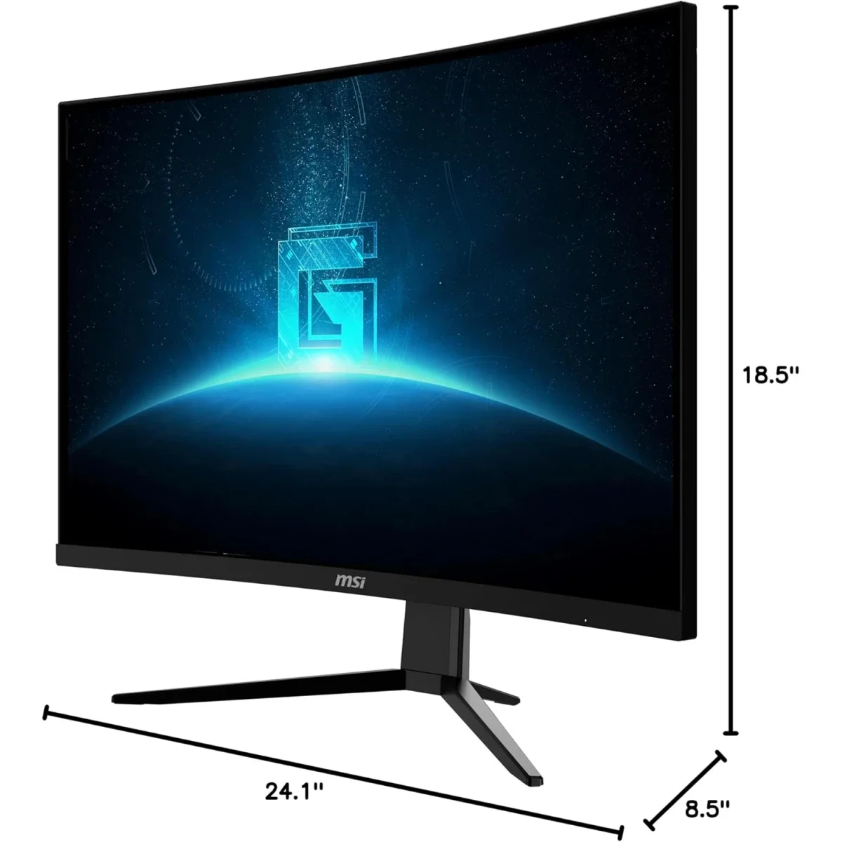 MSI G27C3F 27-Inch Curved Rapid VA FHD Gaming Monitor, 180Hz, 1ms, Black - Thumbnail 7