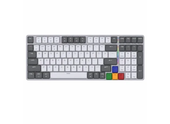 Fantech Low-Profile Wireless Mechanical Keyboard Grey Red Switch SUPER MAXFIT AIR99 MK916 - Image 5