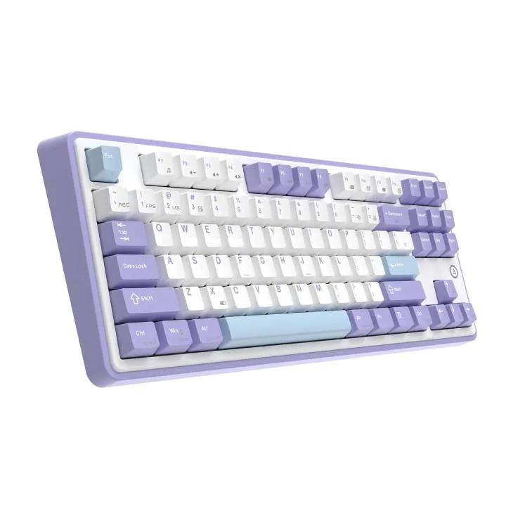 كيبورد AJAZZ AK870 سلكي للألعاب لويندوز وماك – بنفسجي أبيض أزرق - Image 2