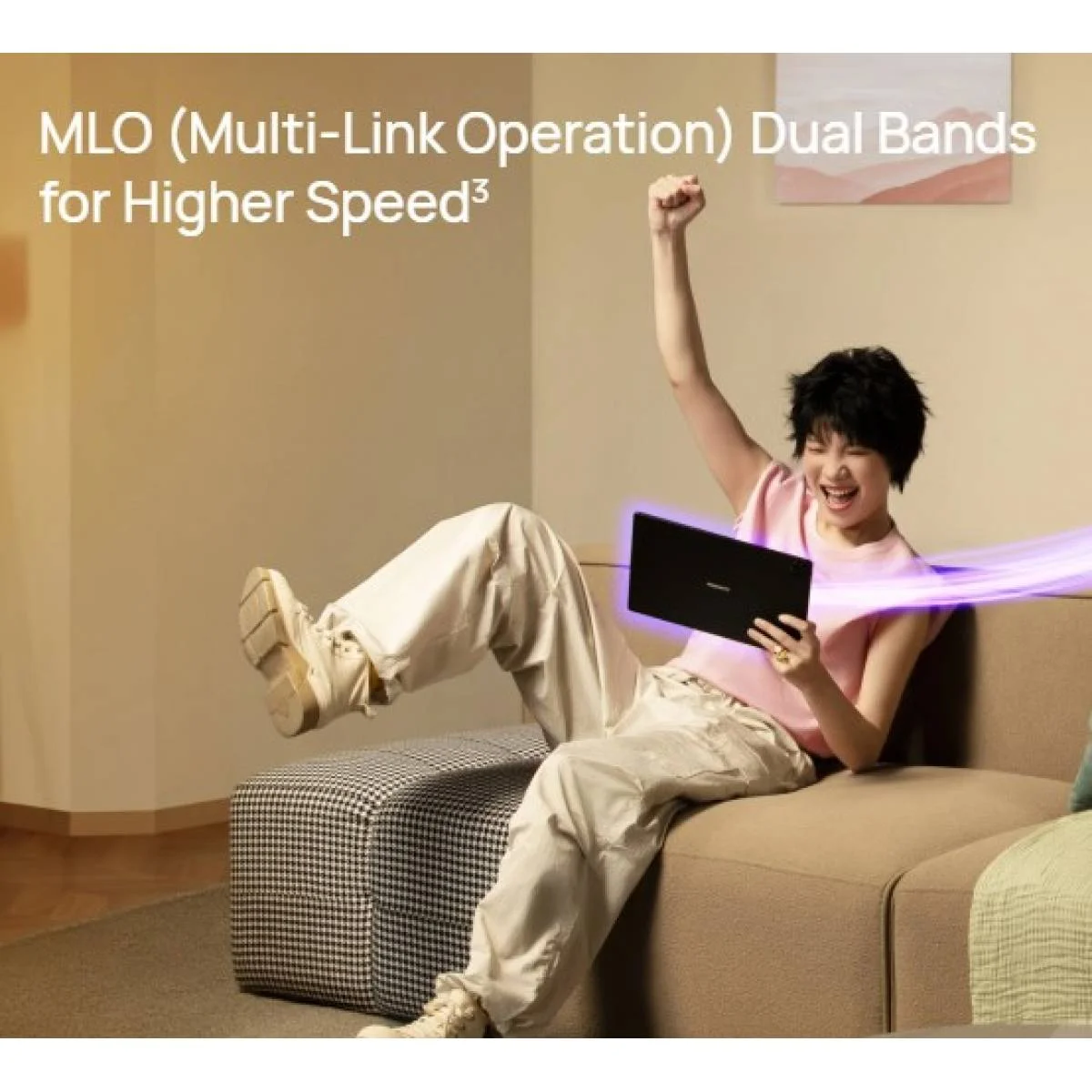 راوتر HUAWEI WiFi BE3 ثنائي النطاق Wi‑Fi 7 BE3600 بسرعة 3.6 Gbps مع 1x2.5GE و3xGE - Thumbnail 3