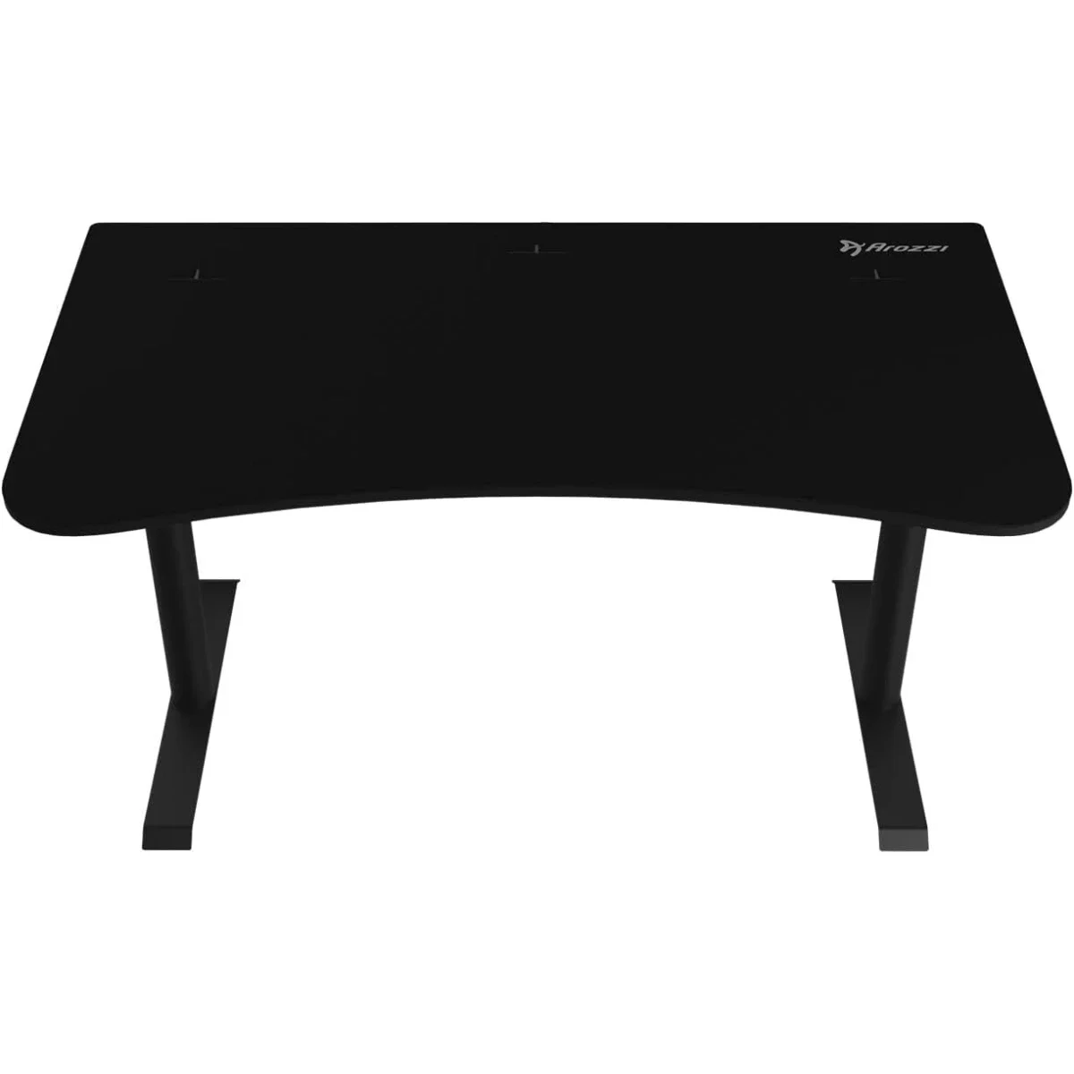 Arozzi Arena Medium Curved Gaming Desk with Washable Microfiber Mouse Pad, 140 cm, Pure Black - Image 2