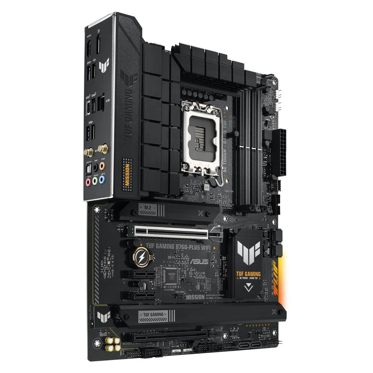 لوحة أم Asus TUF Gaming B760-PLUS WIFI ATX بمقبس LGA 1700 وذاكرة DDR5 وWi-Fi 6 - Image 2
