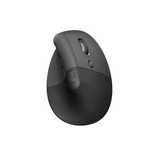 Logitech Lift Vertical Ergonomic Wireless Mouse - Black - Image 1