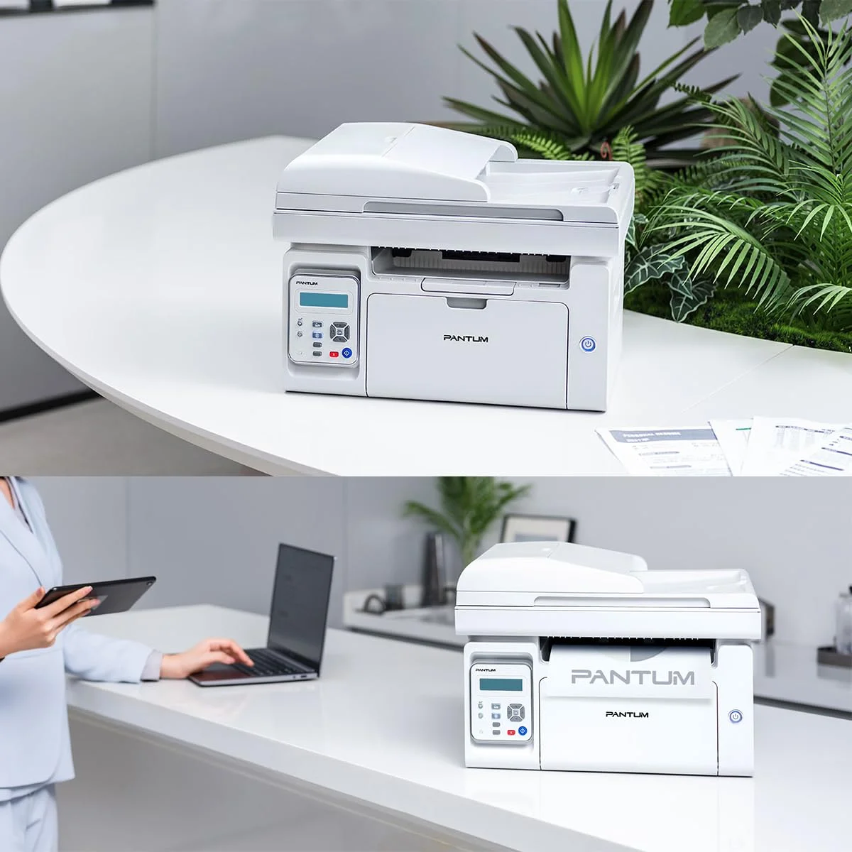 طابعة ليزر Pantum M6559NW متعددة الوظائف مع WiFi ومغذي مستندات - Image 2