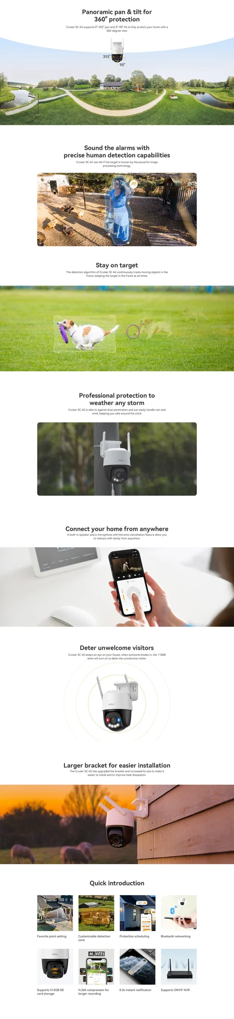IMOU Cruiser SC 4G Outdoor Security Camera 5MP Full-Color Night Vision AI Human Detection IP66 - Image 8