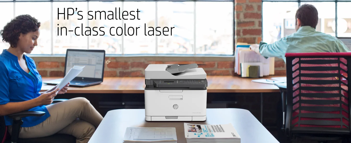 HP Color Laser MFP 179fnw Wireless All-in-One Printer - Thumbnail 4
